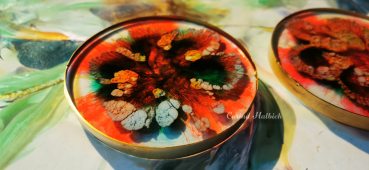 Untersetzer Set mit Halter